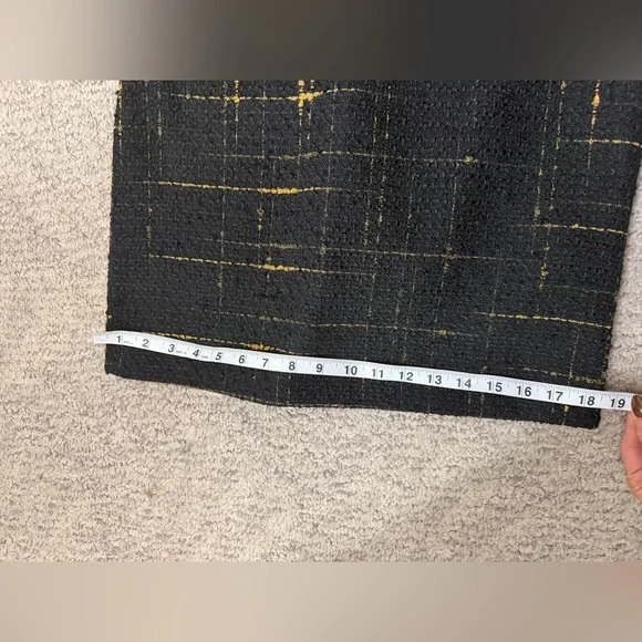 Zara Black Boucle Tweed Mini Shift Dress Size S - Picture 12 of 15